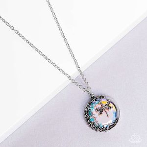 Iridescent Dragonfly Necklace